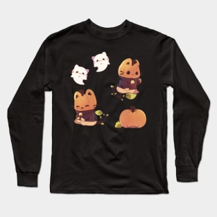 Pumpkin Kitty Long Sleeve T-Shirt